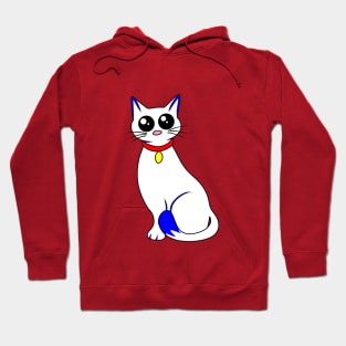 Cute white kitty Hoodie